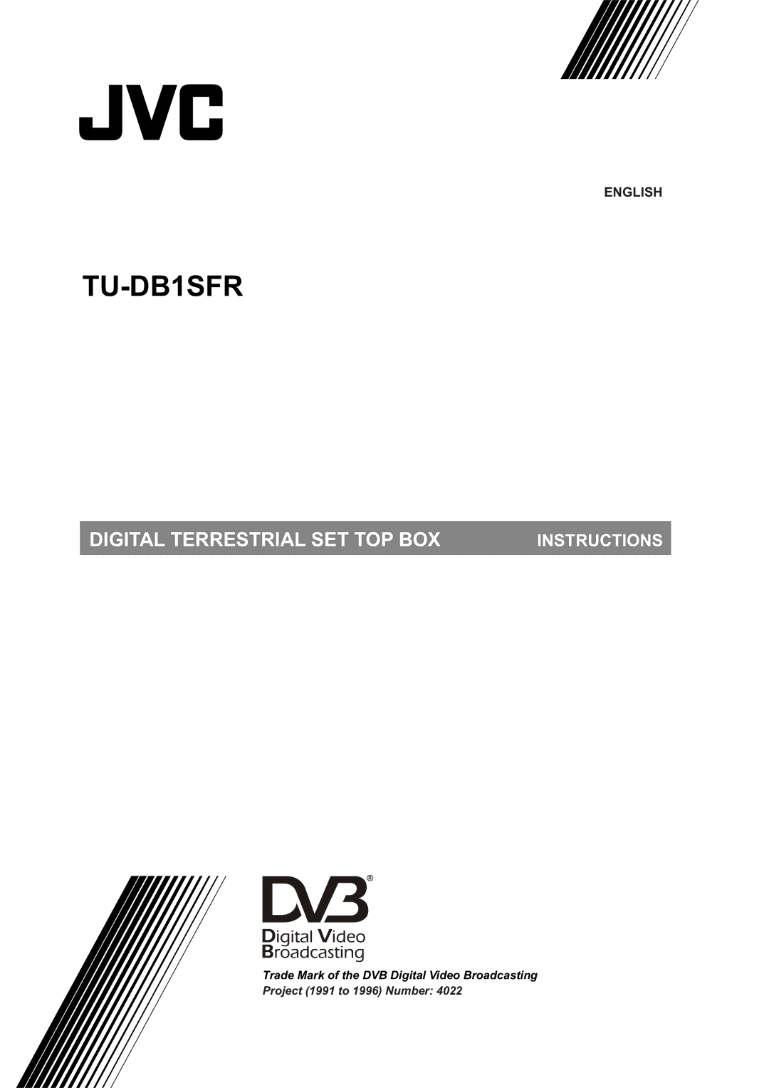 JVC TU-DB1SFR manual 