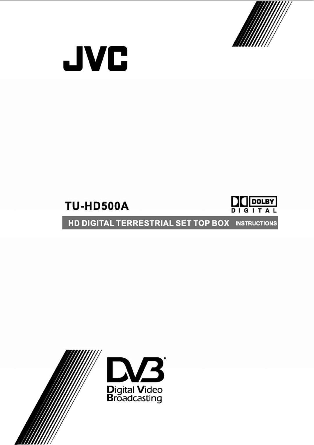 JVC TU-HD500A manual 