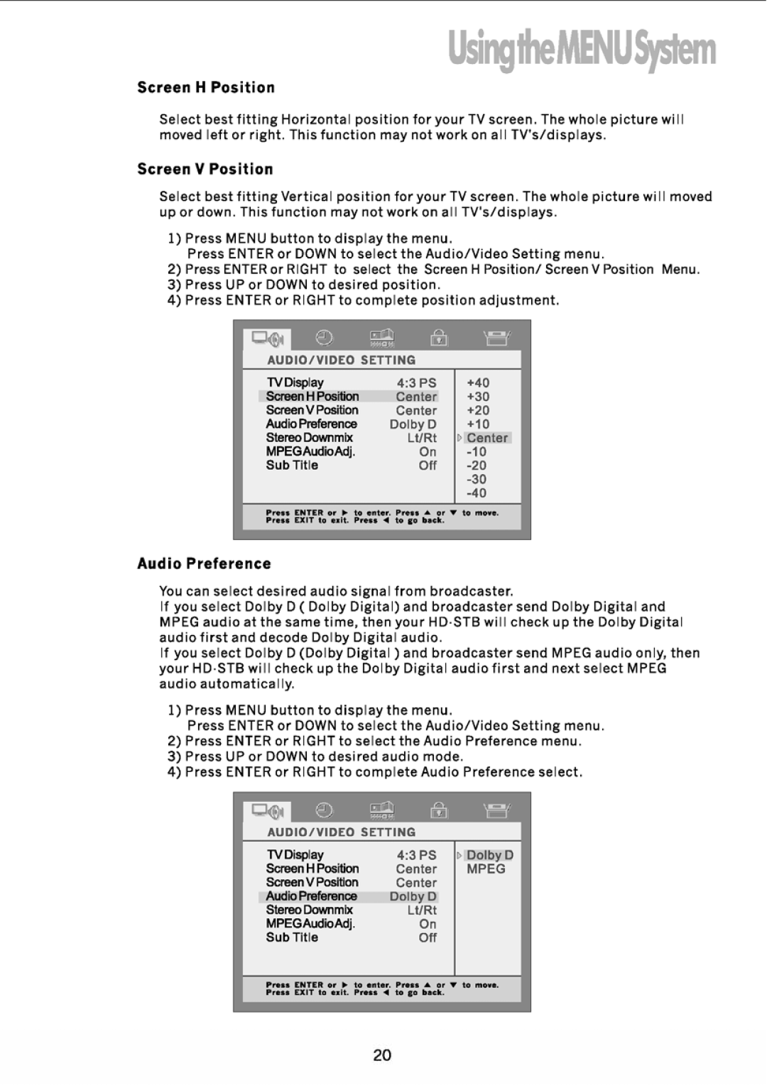 JVC TU-HD500A manual 