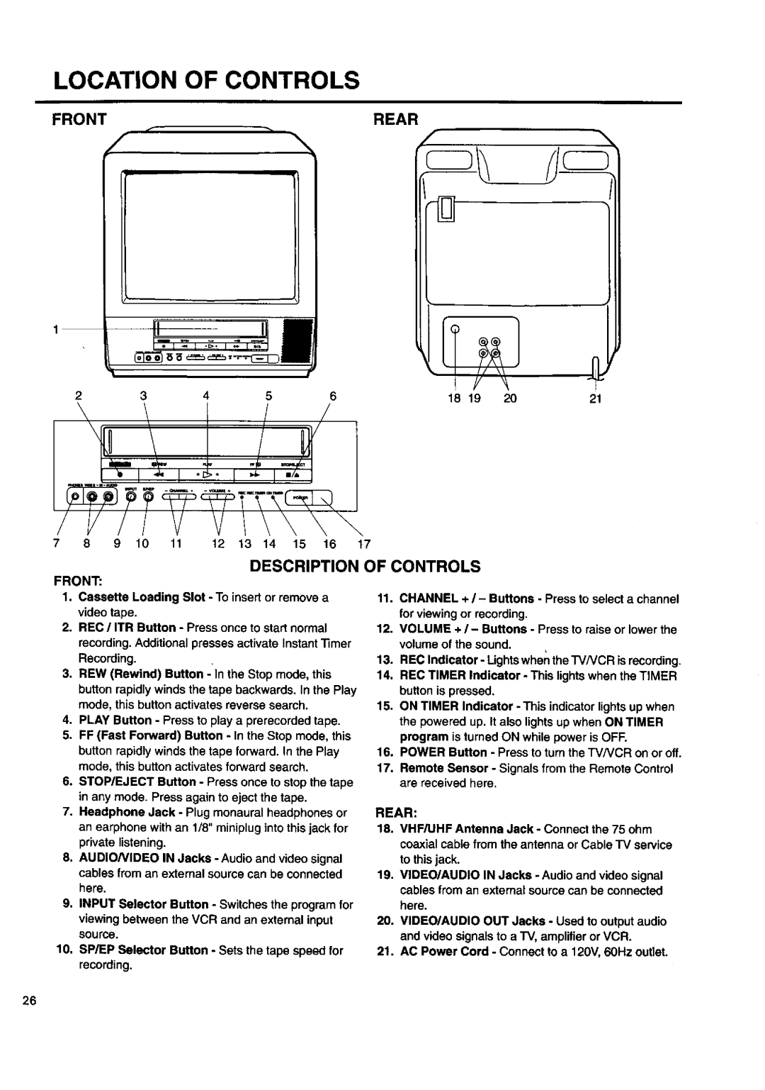 JVC TV 13140 operating instructions U /l L 