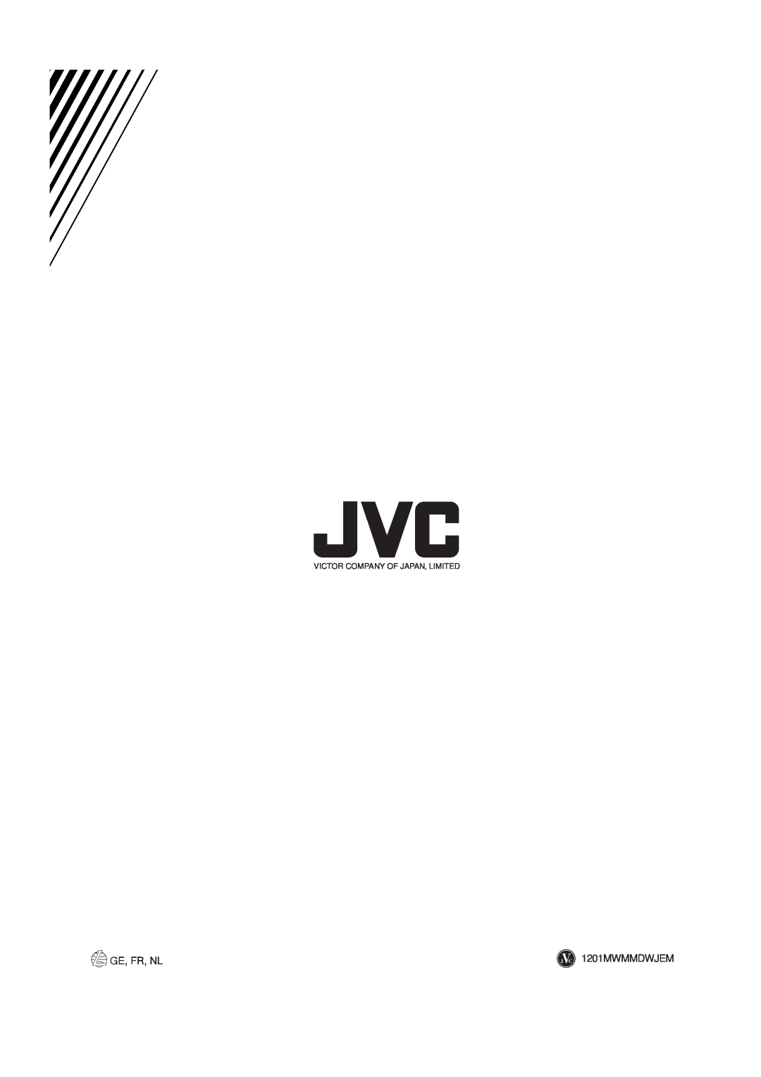 JVC UX-A52R manual Ge, Fr, Nl, J C 1201MWMMDWJEM, Victor Company Of Japan, Limited 