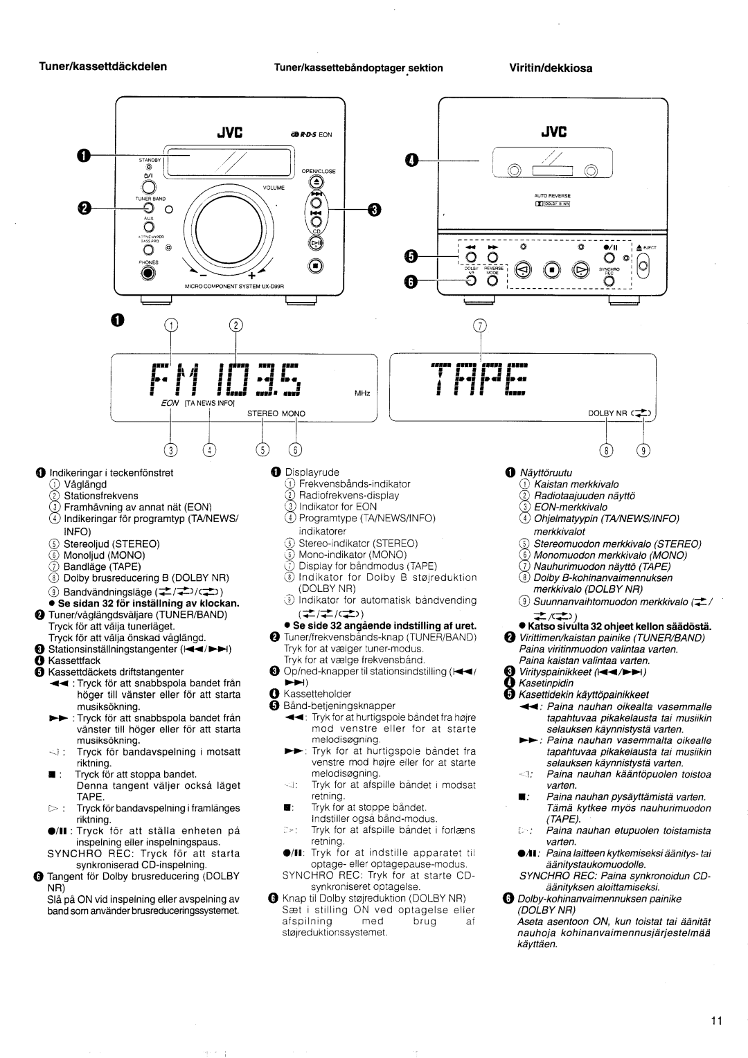 JVC UX-D99R EN manual 