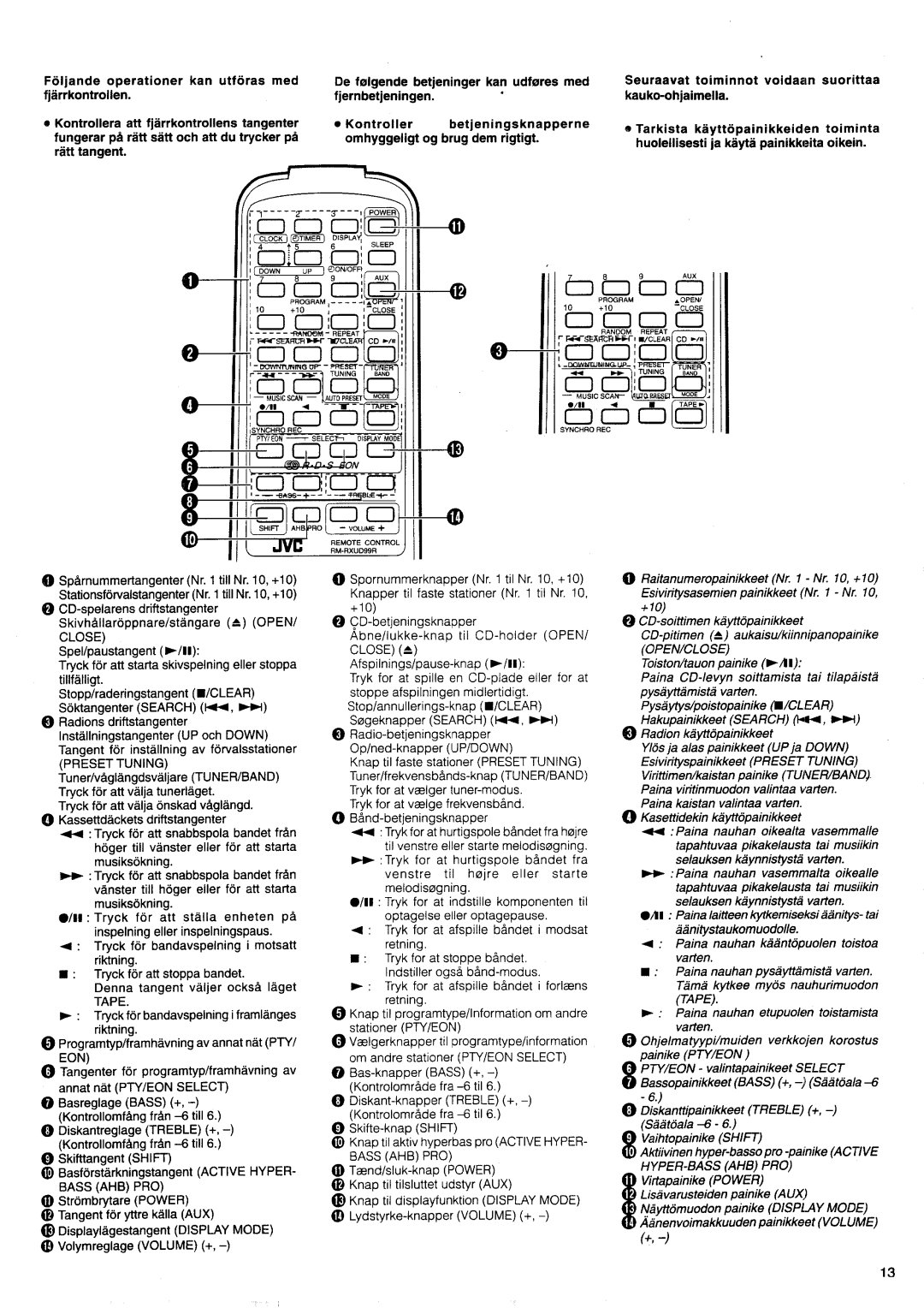 JVC UX-D99R EN manual 