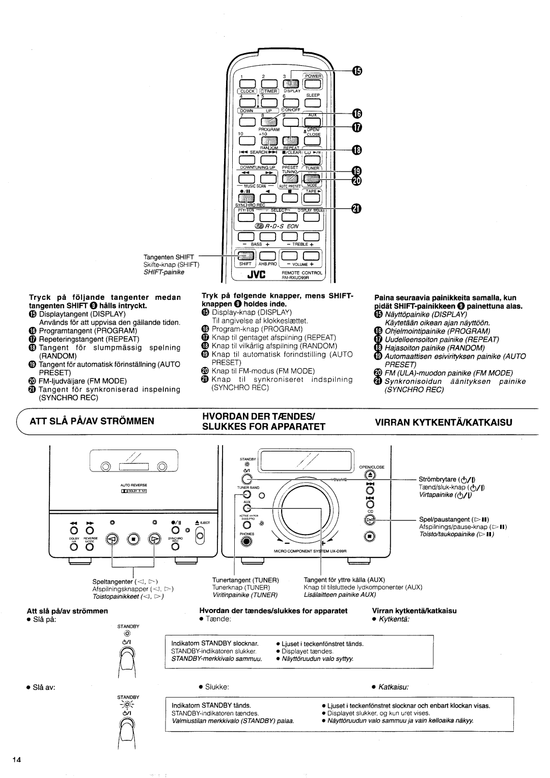 JVC UX-D99R EN manual 