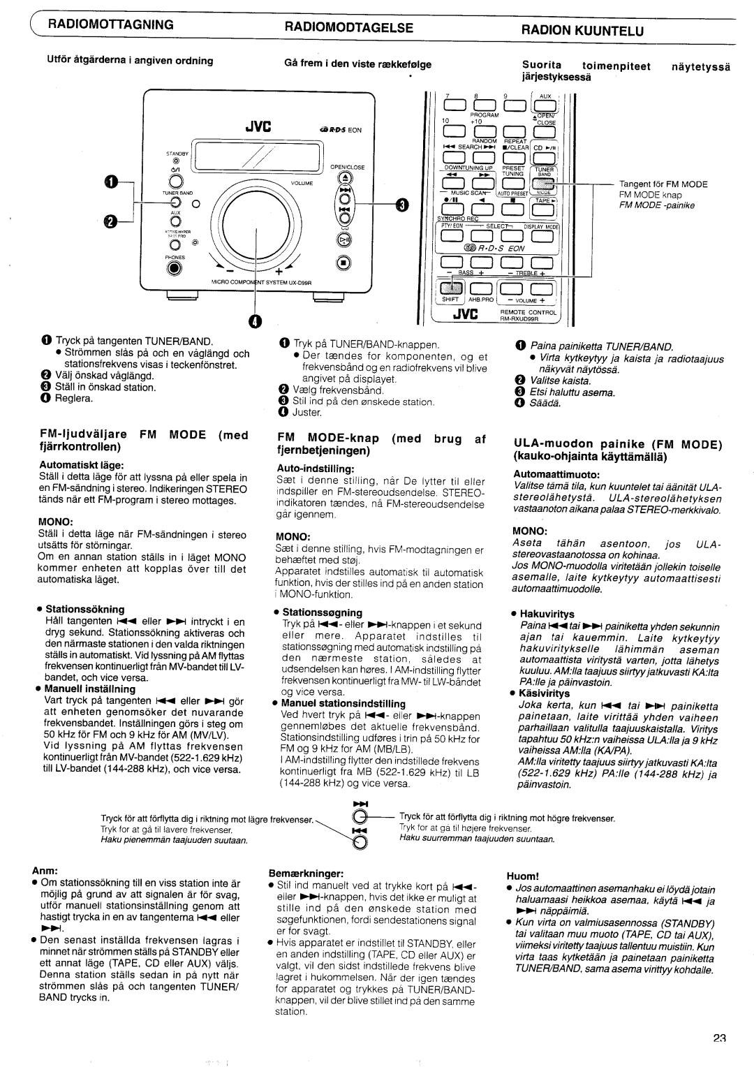 JVC UX-D99R EN manual 