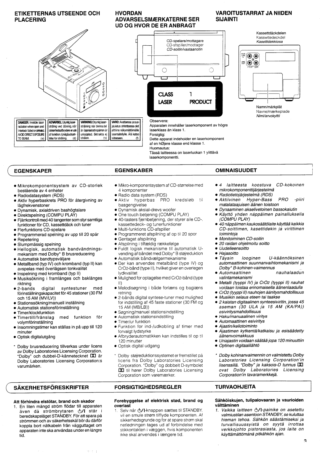 JVC UX-D99R EN manual 