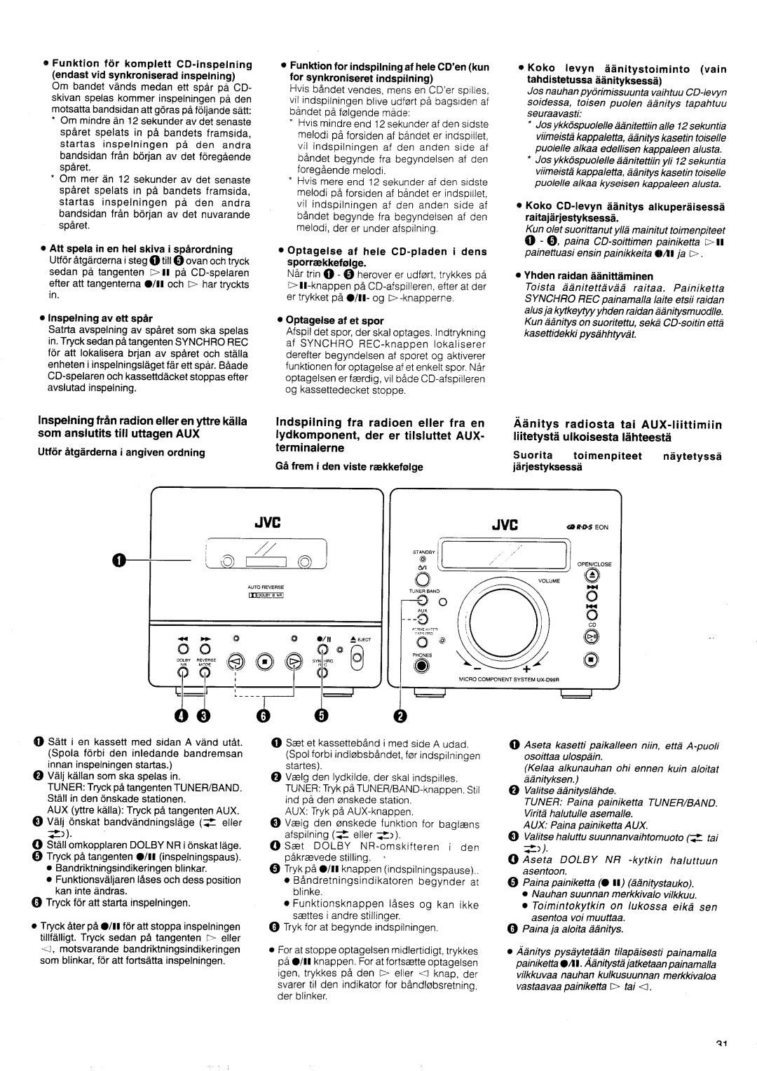 JVC UX-D99R EN manual 