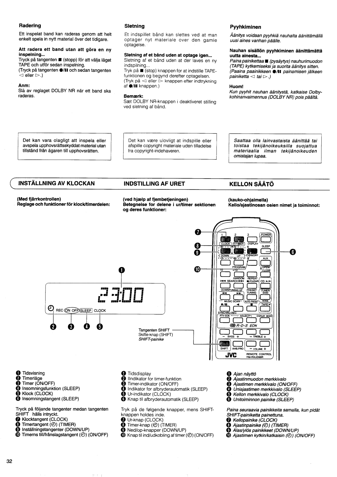 JVC UX-D99R EN manual 