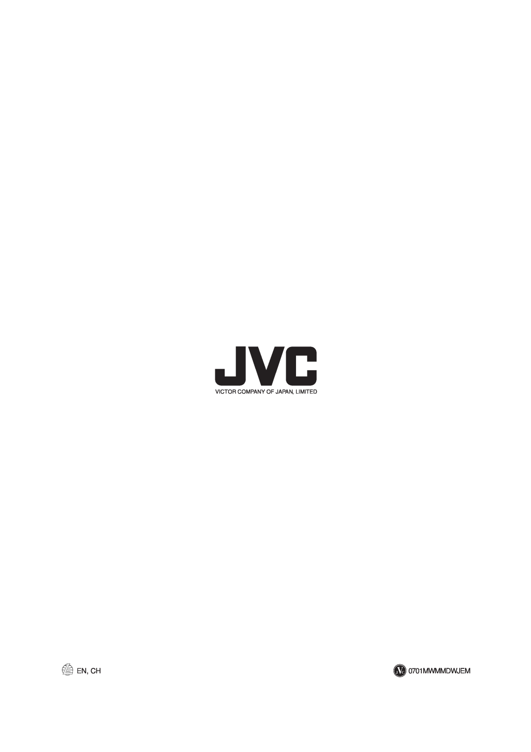 JVC UX-F70MD, UX-F72MD manual En, Ch, 0701MWMMDWJEM, Victor Company Of Japan, Limited 