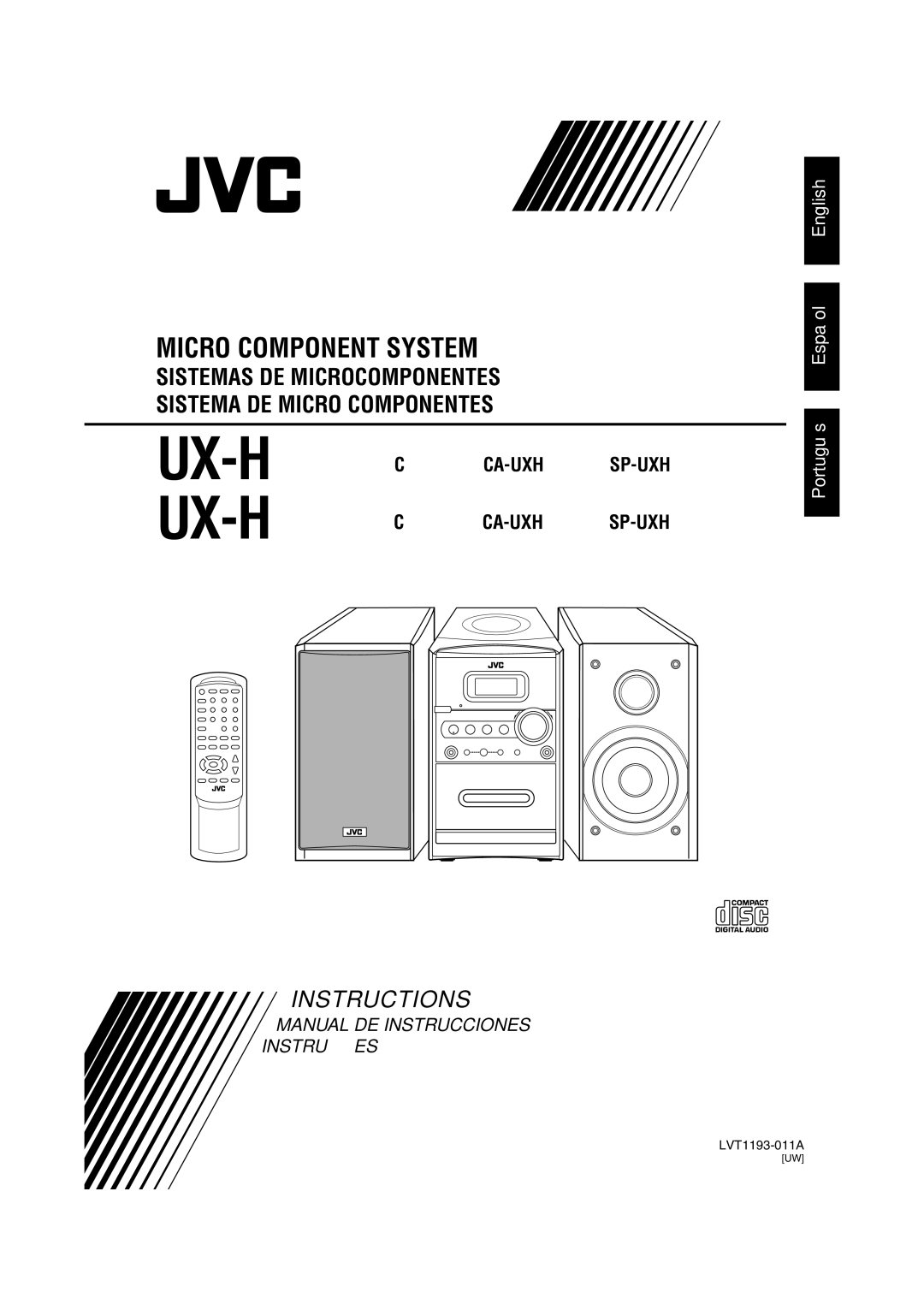 JVC UX-H300 manual Sistemas DE Microcomponentes Sistema DE Micro Componentes 