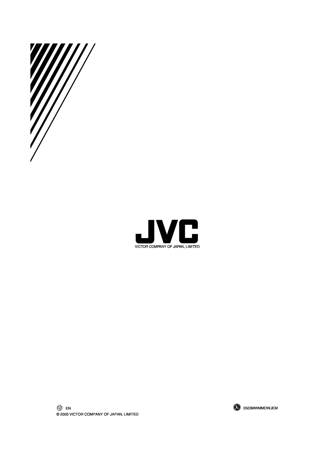 JVC UX-J60 manual 0503MWMMDWJEM, Victor Company Of Japan, Limited 