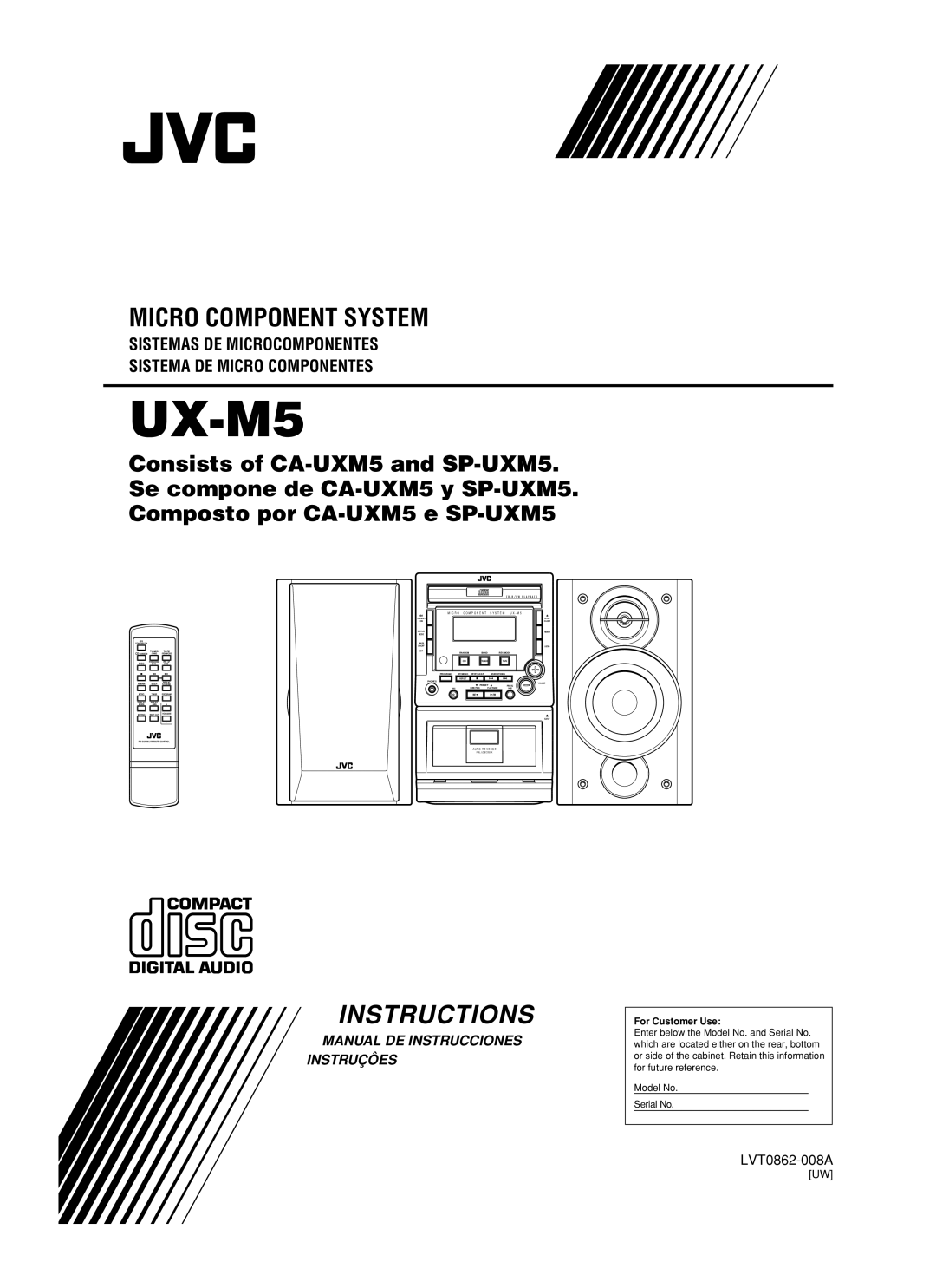 JVC UX-M5 manual 