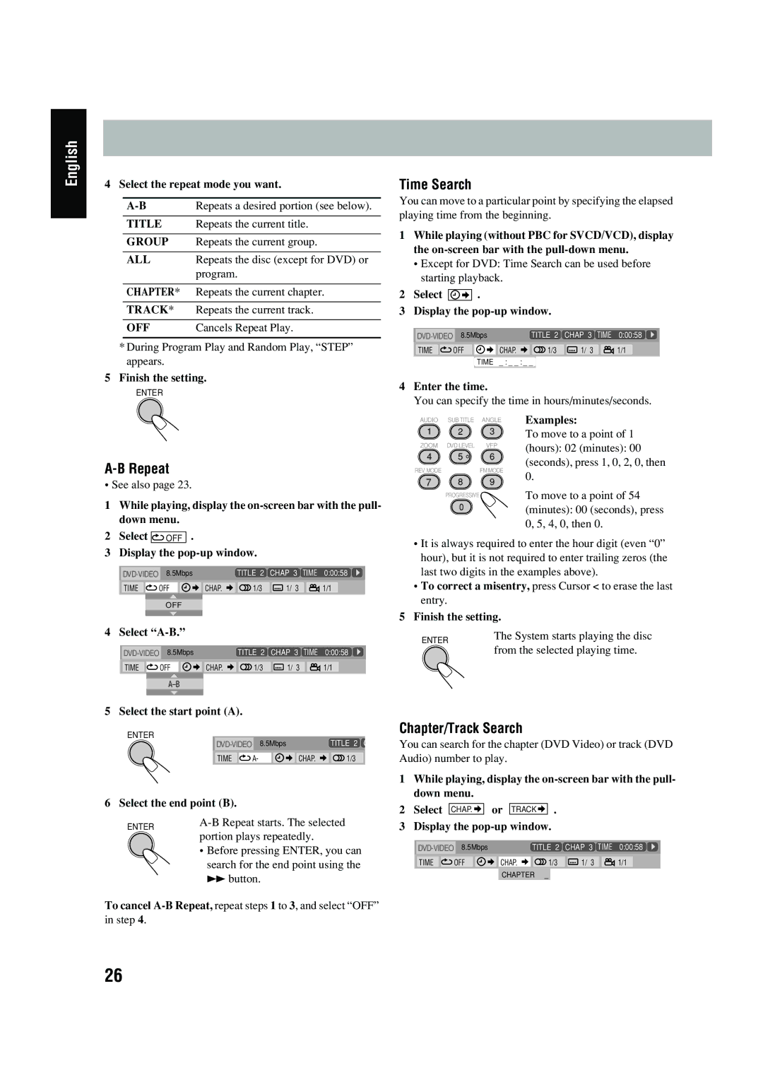 JVC UX-P450 manual Repeat 