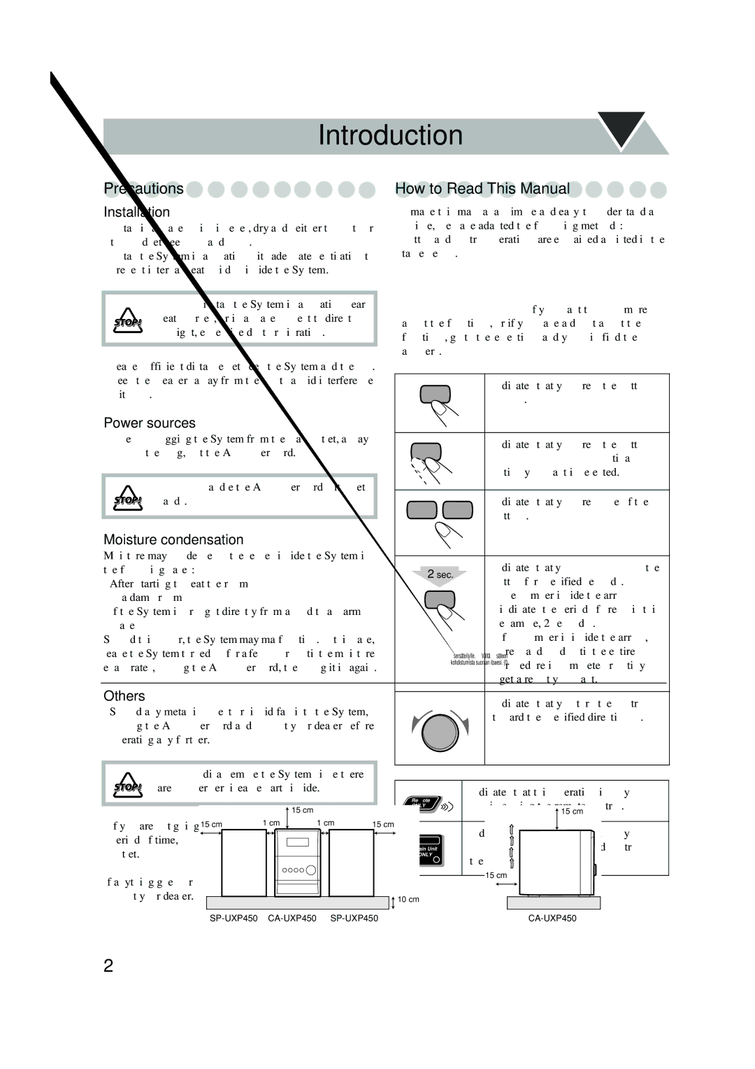 JVC UX-P450 manual Introduction 