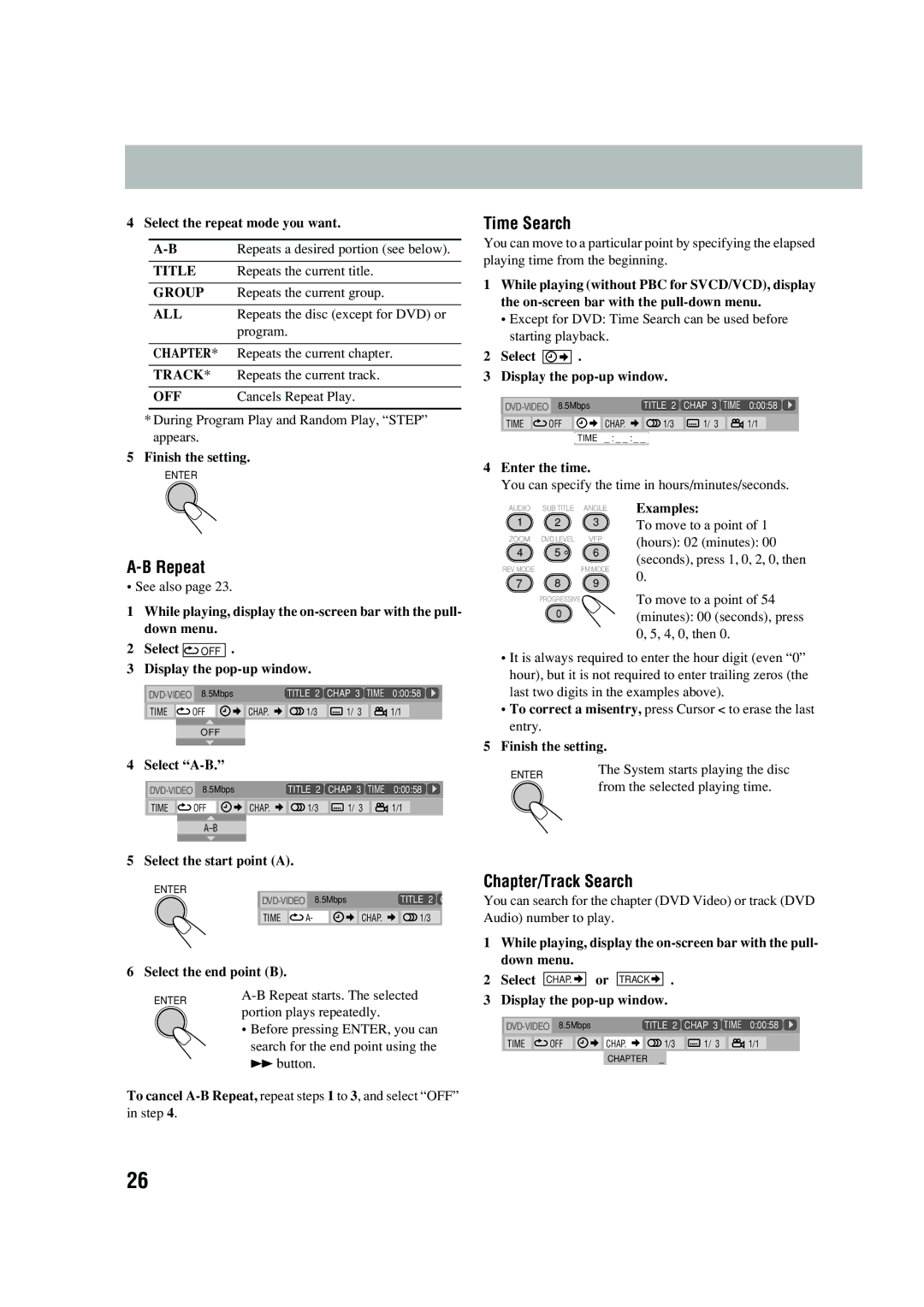 JVC UX-P450 manual Repeat 