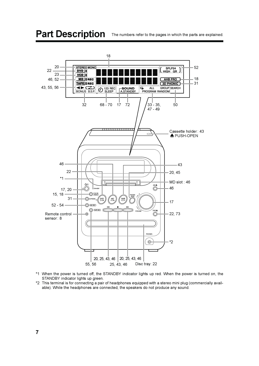 JVC UX-QD70W, UX-QD70S manual Push-Open 