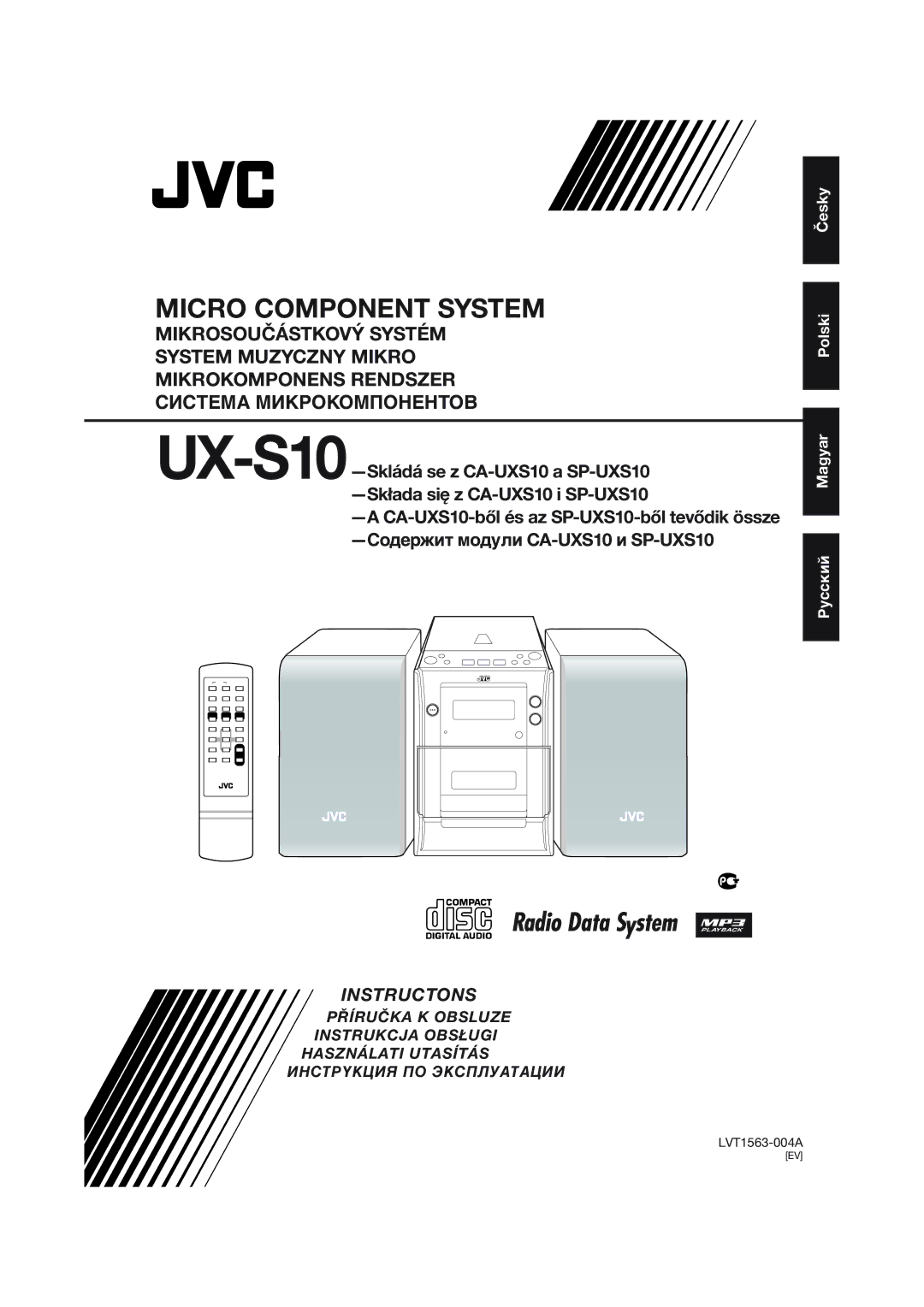 JVC UX-S10 manual Micro Component System 