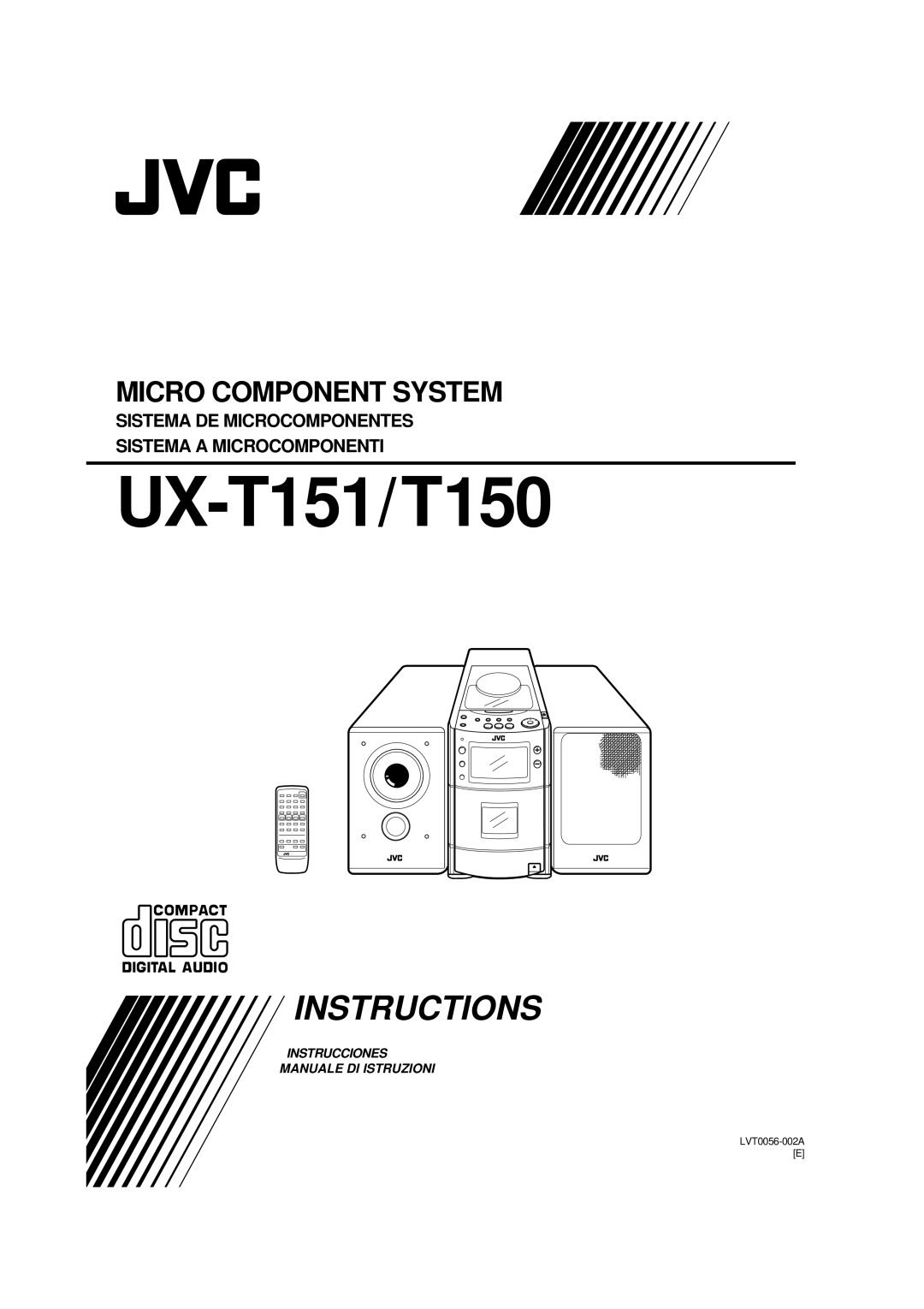 JVC UX-T150 manual UX-T151/T150 