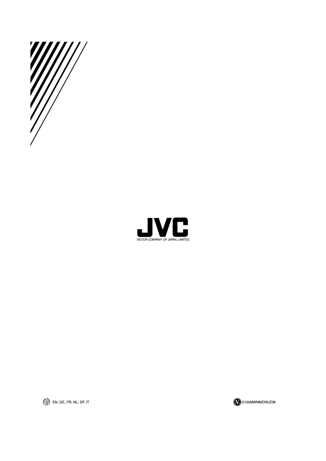 JVC UX-V10, UX-V20R manual En, Ge, Fr, Nl, Sp, It, 0100MWMMDWJEM, Victor Company Of Japan, Limited 