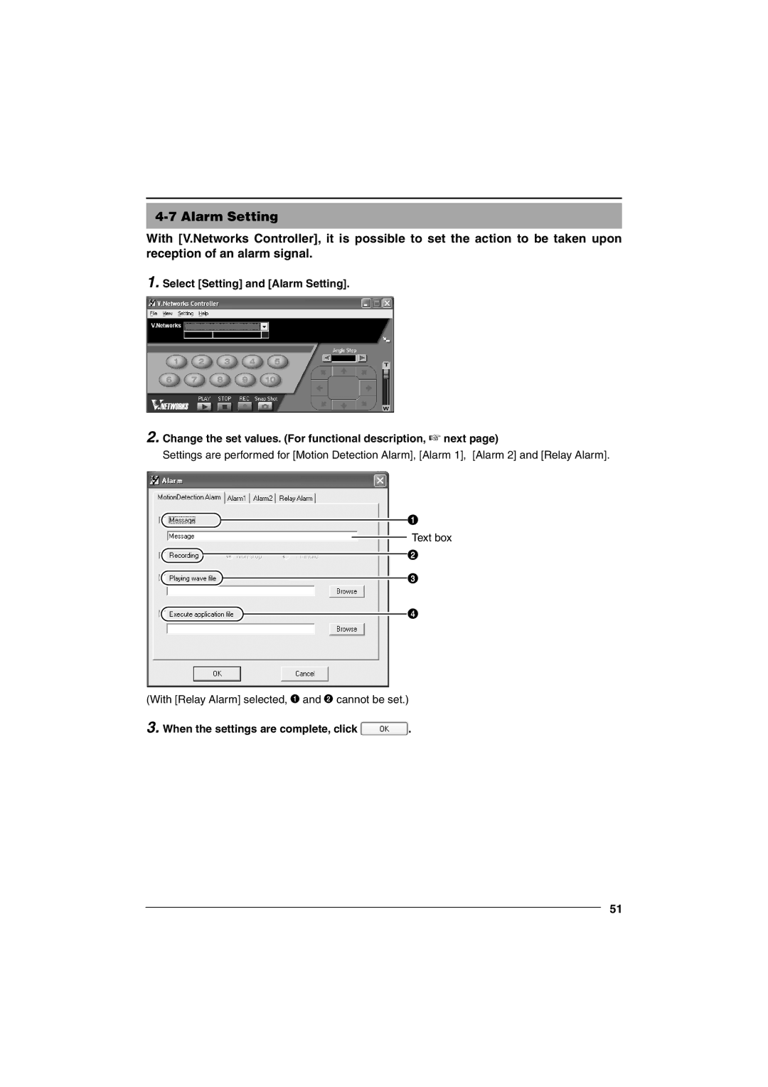 JVC VN-C10 manual When the settings are complete, click 