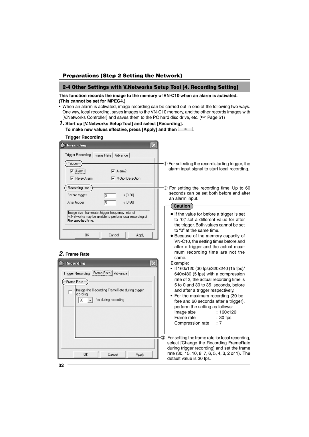 JVC VN-C10 manual Frame Rate 