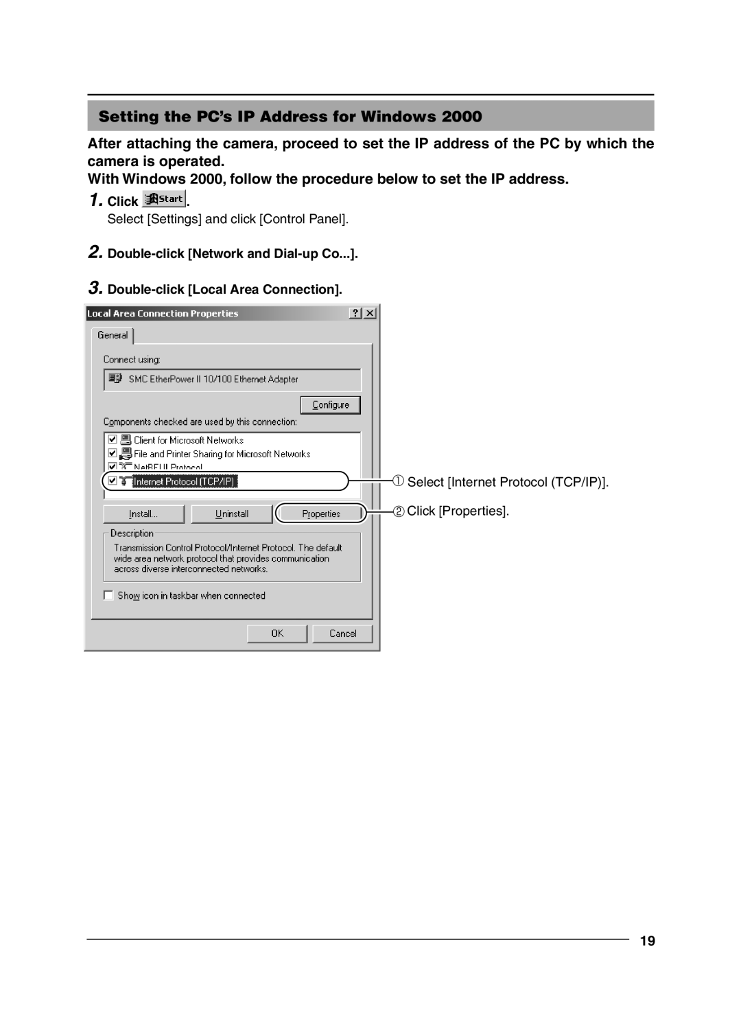 JVC VN-C11 manual Select Settings and click Control Panel 