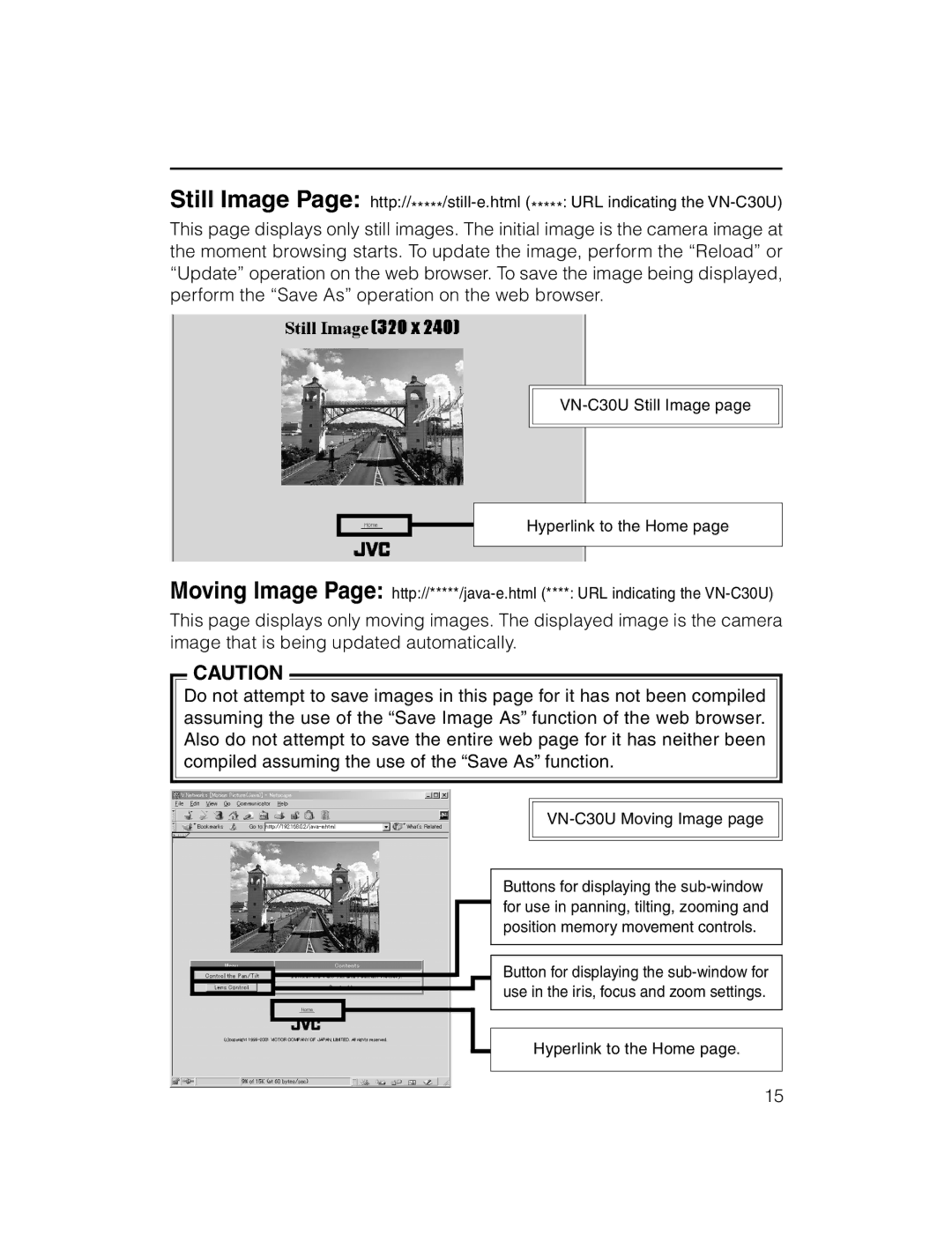 JVC instruction manual VN-C30U Moving Image 