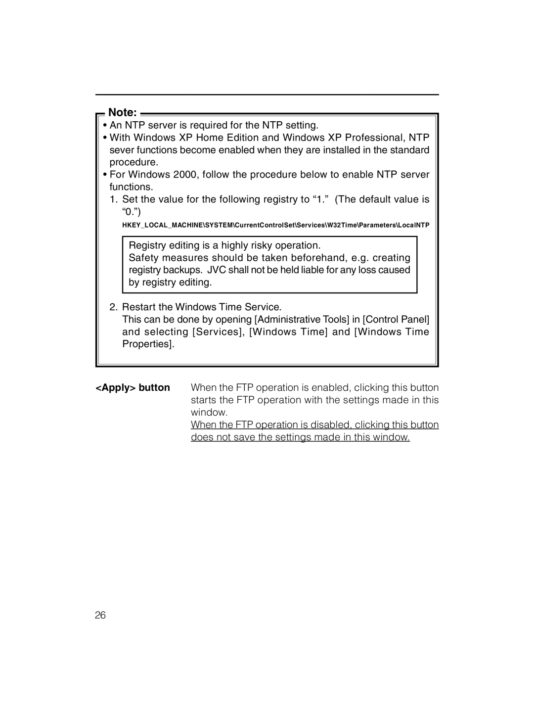 JVC VN-C30U instruction manual 