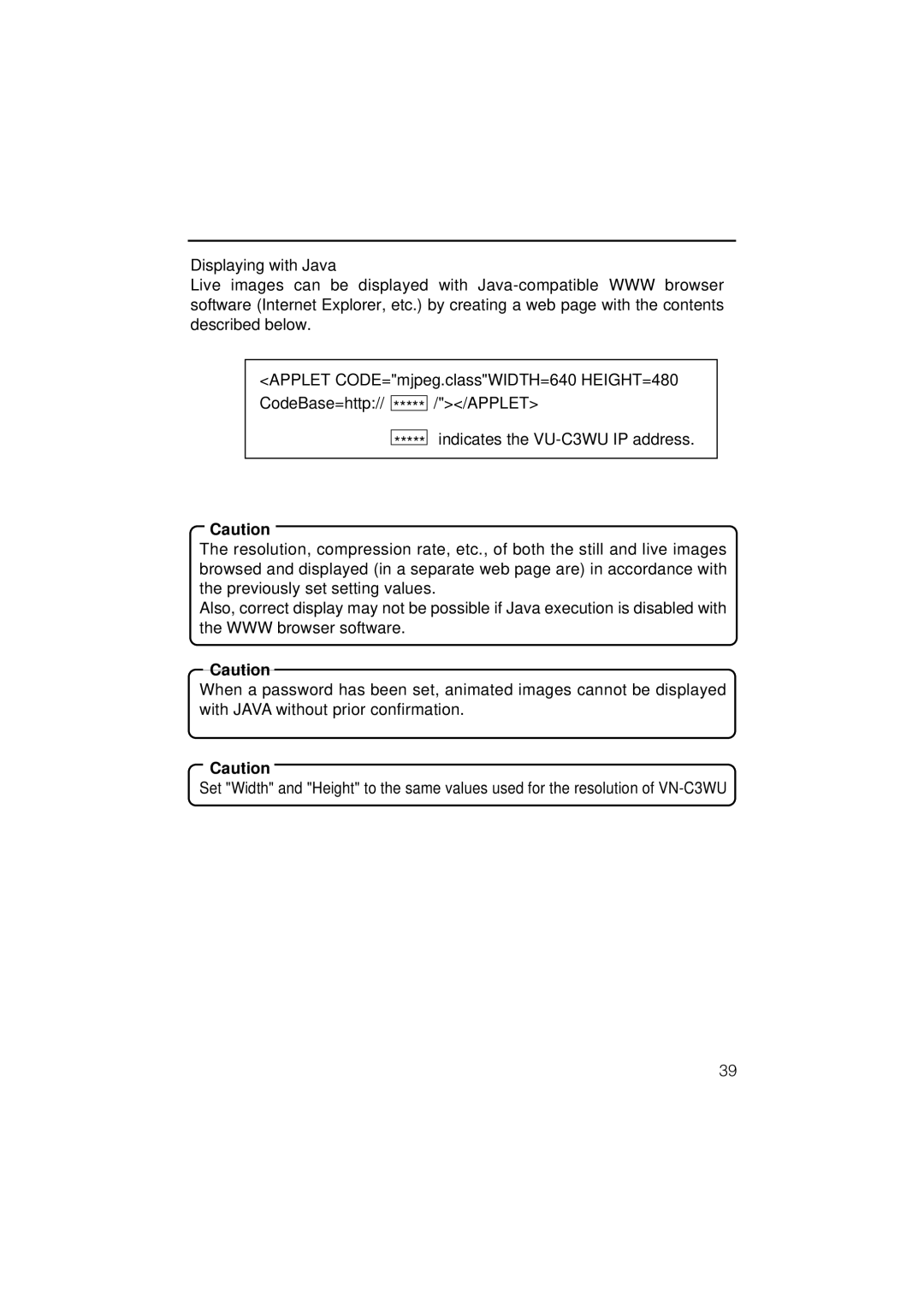 JVC VN-C3WU instruction manual 