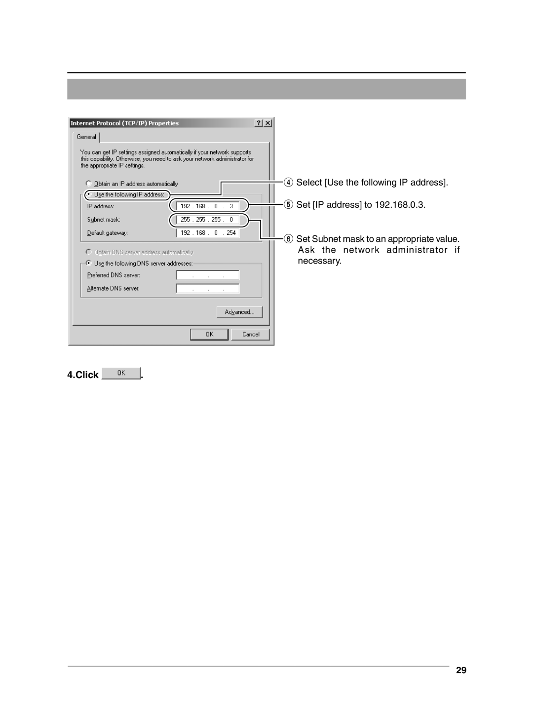 JVC VN-C625 manual Click 