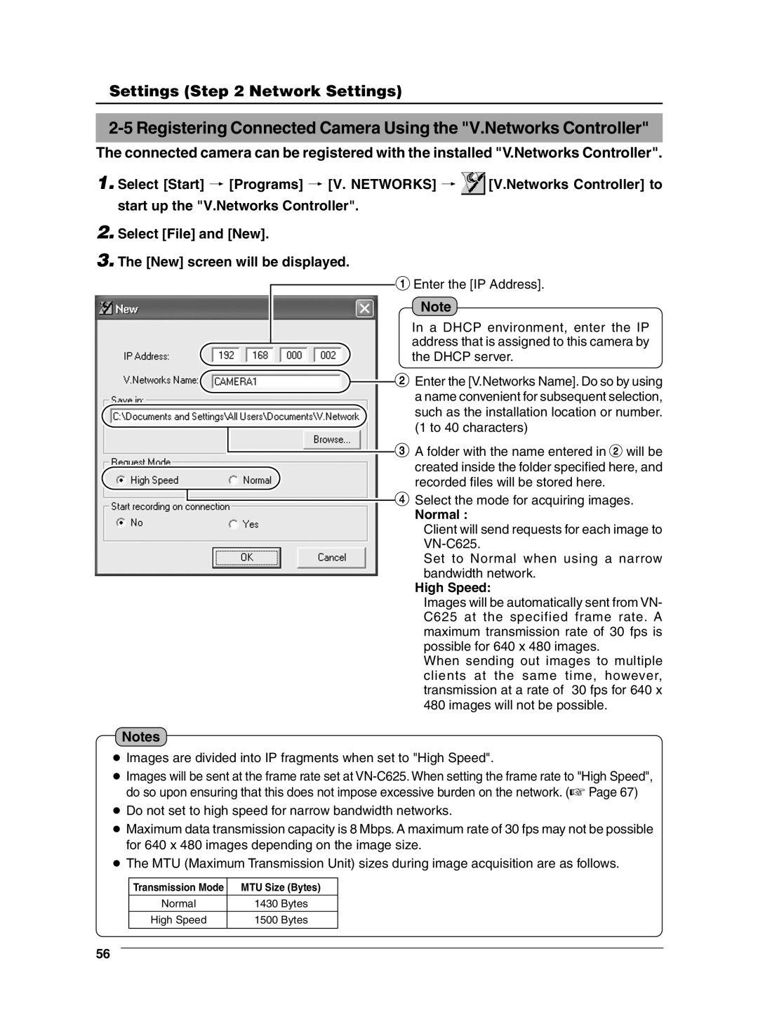 JVC VN-C625 manual Normal, High Speed 