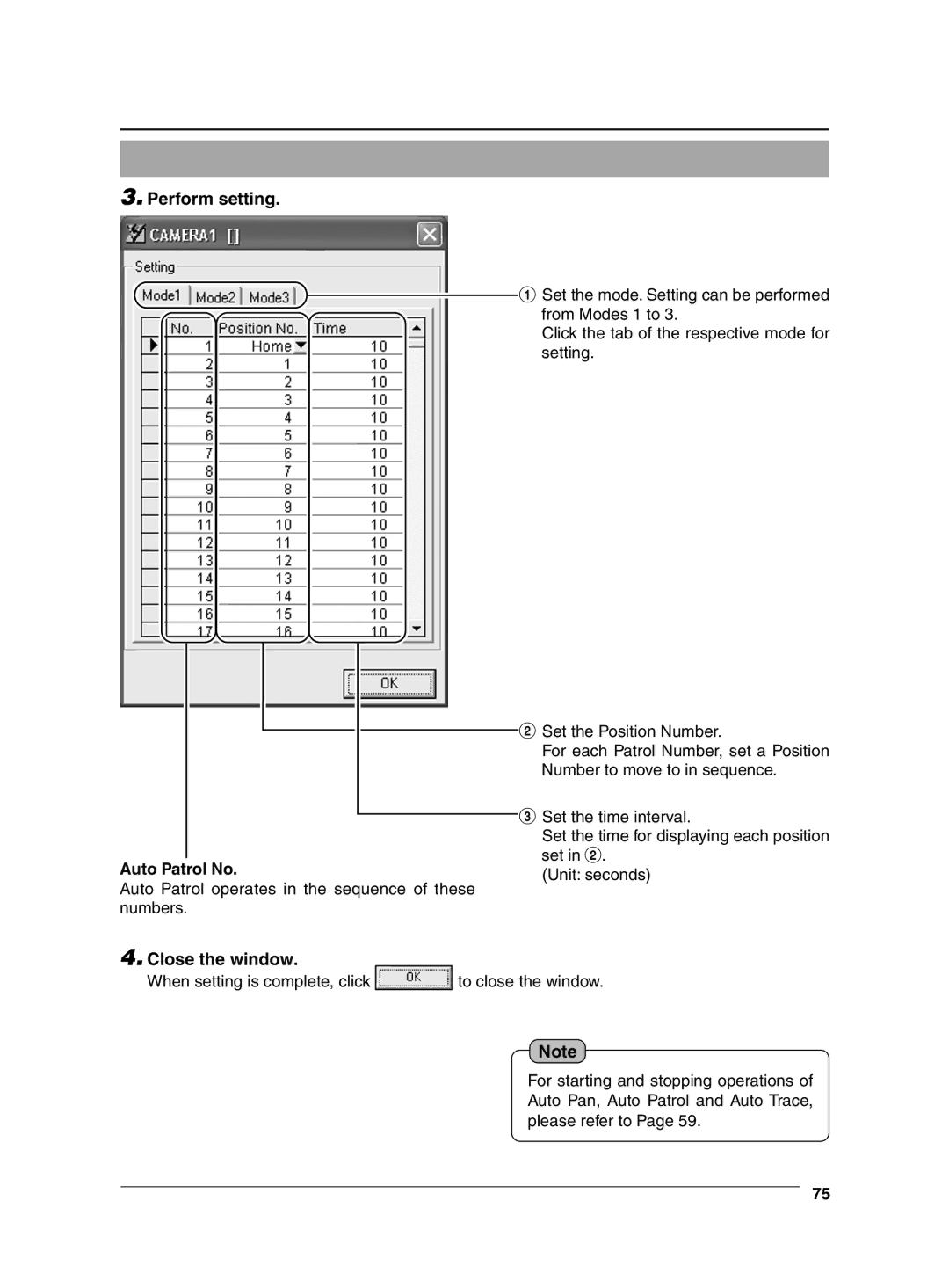 JVC VN-C625 manual Auto Patrol No 