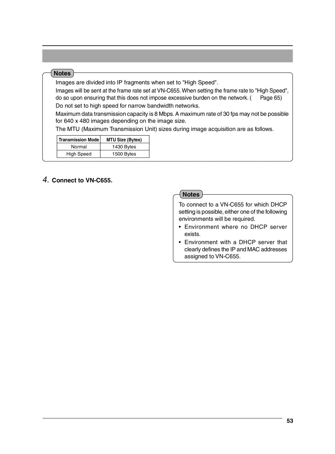 JVC manual Connect to VN-C655 