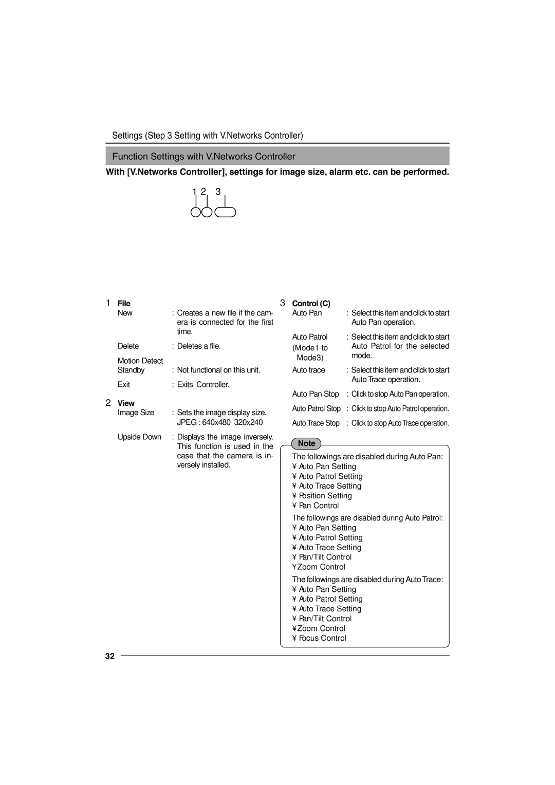 JVC VN-C655U manual File, View, Control C 