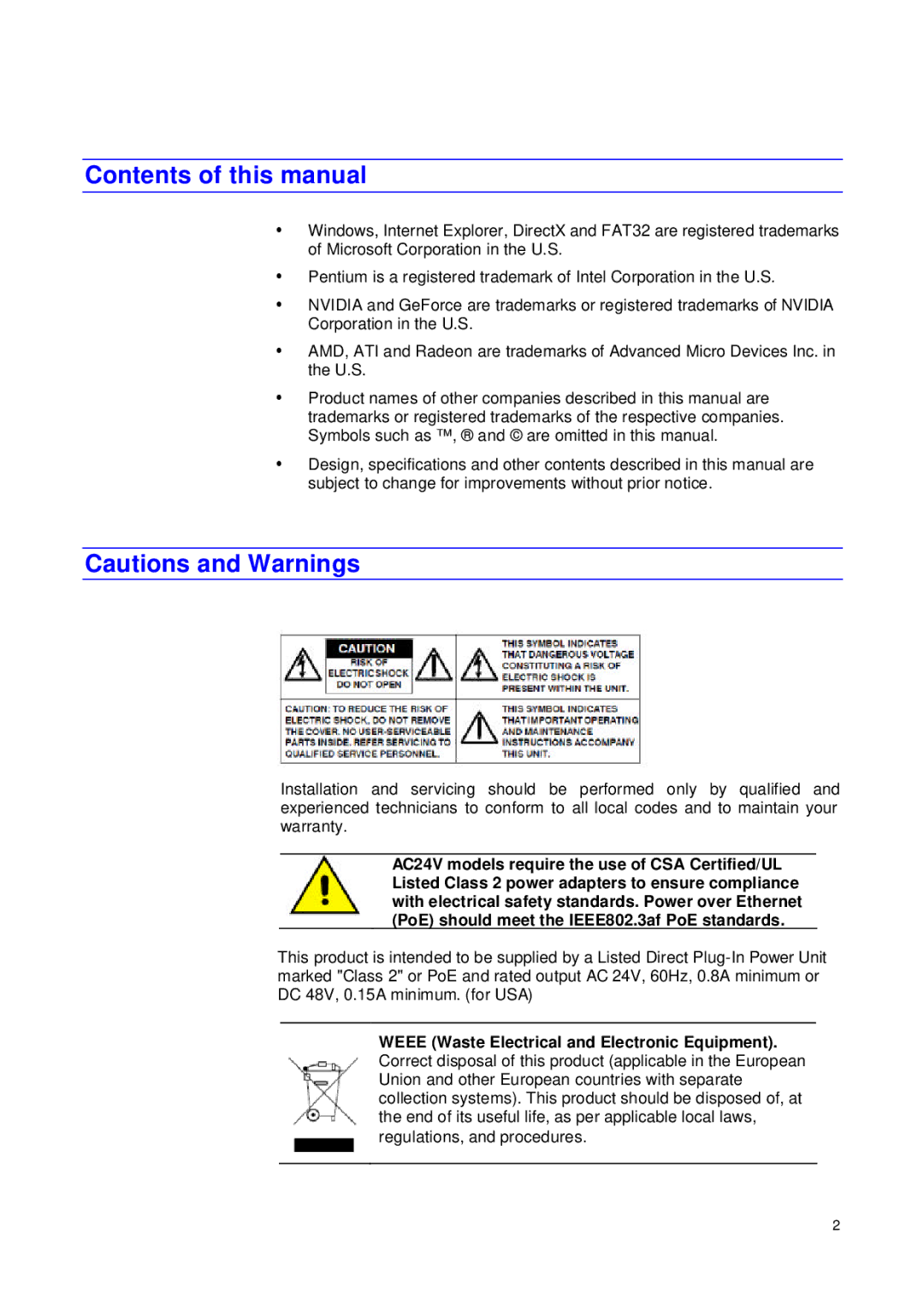 JVC VN-T216VPRU Contents of this manual 