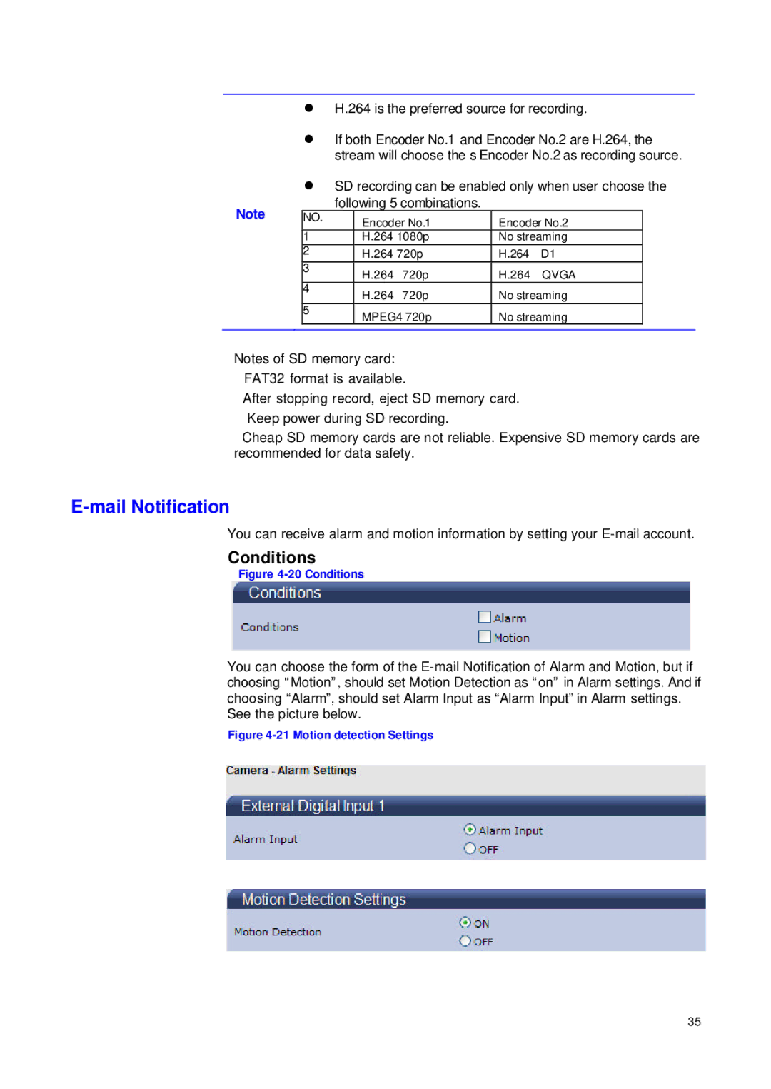 JVC VN-T216VPRU manual Mail Notification, Conditions 