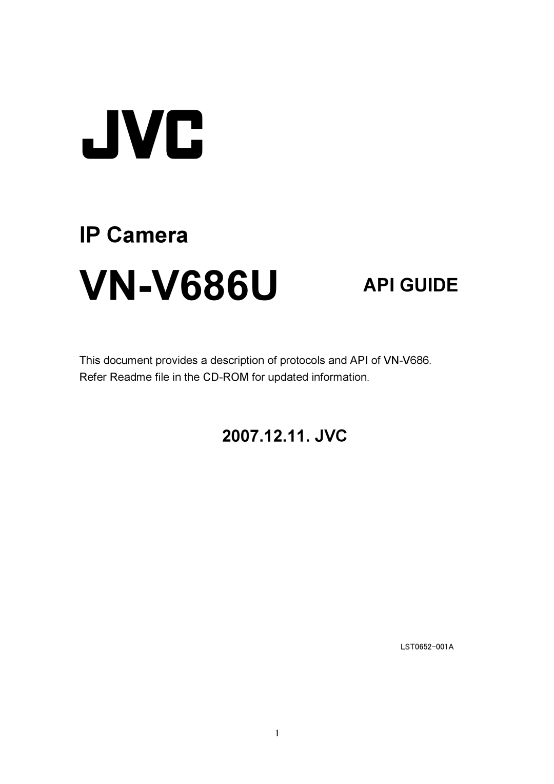 JVC VN-V686U manual 