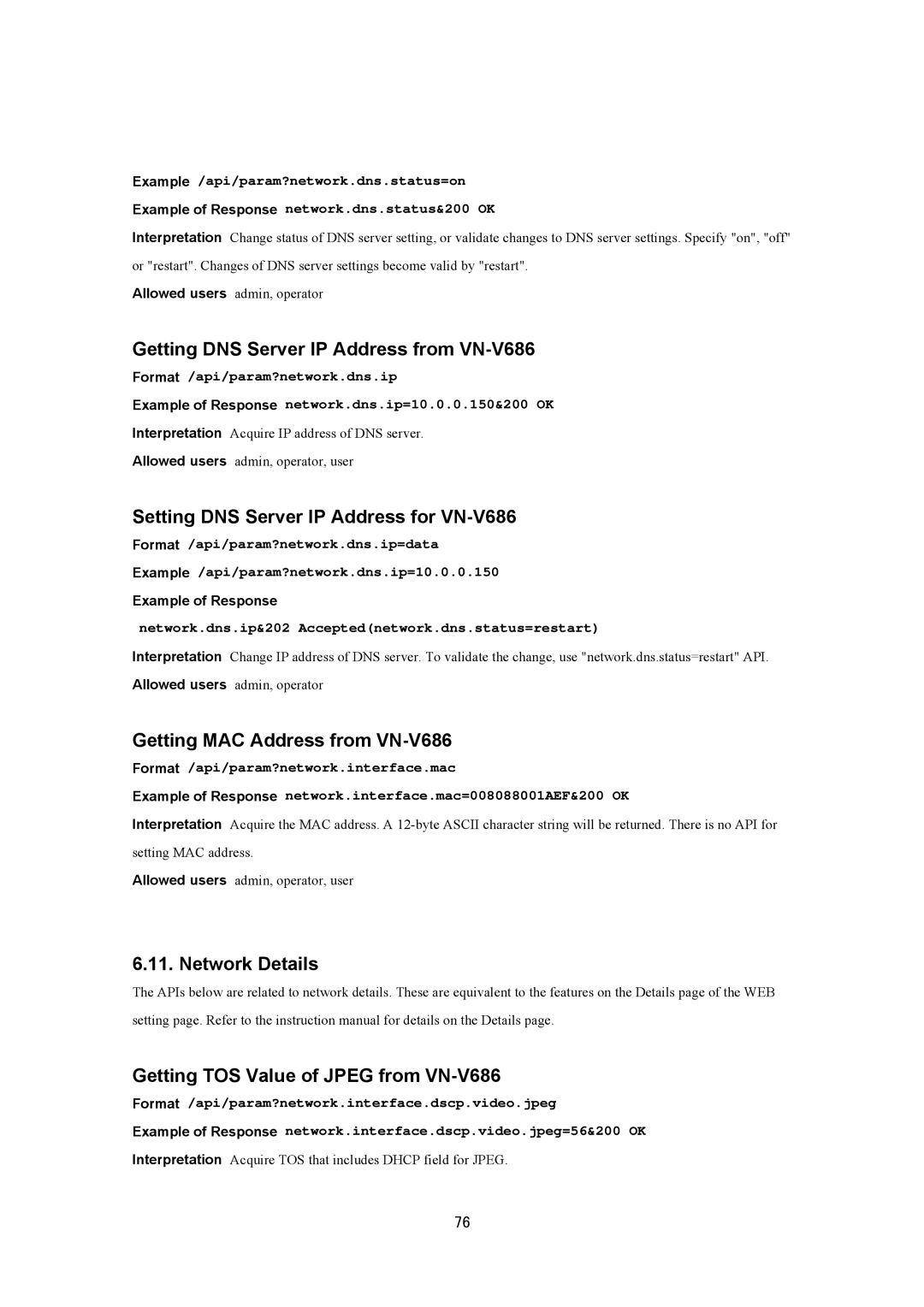 JVC VN-V686U manual Getting DNS Server IP Address from VN-V686, Setting DNS Server IP Address for VN-V686 