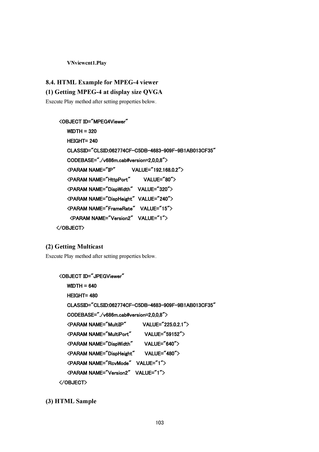 JVC VN-V686UAPI manual 103 