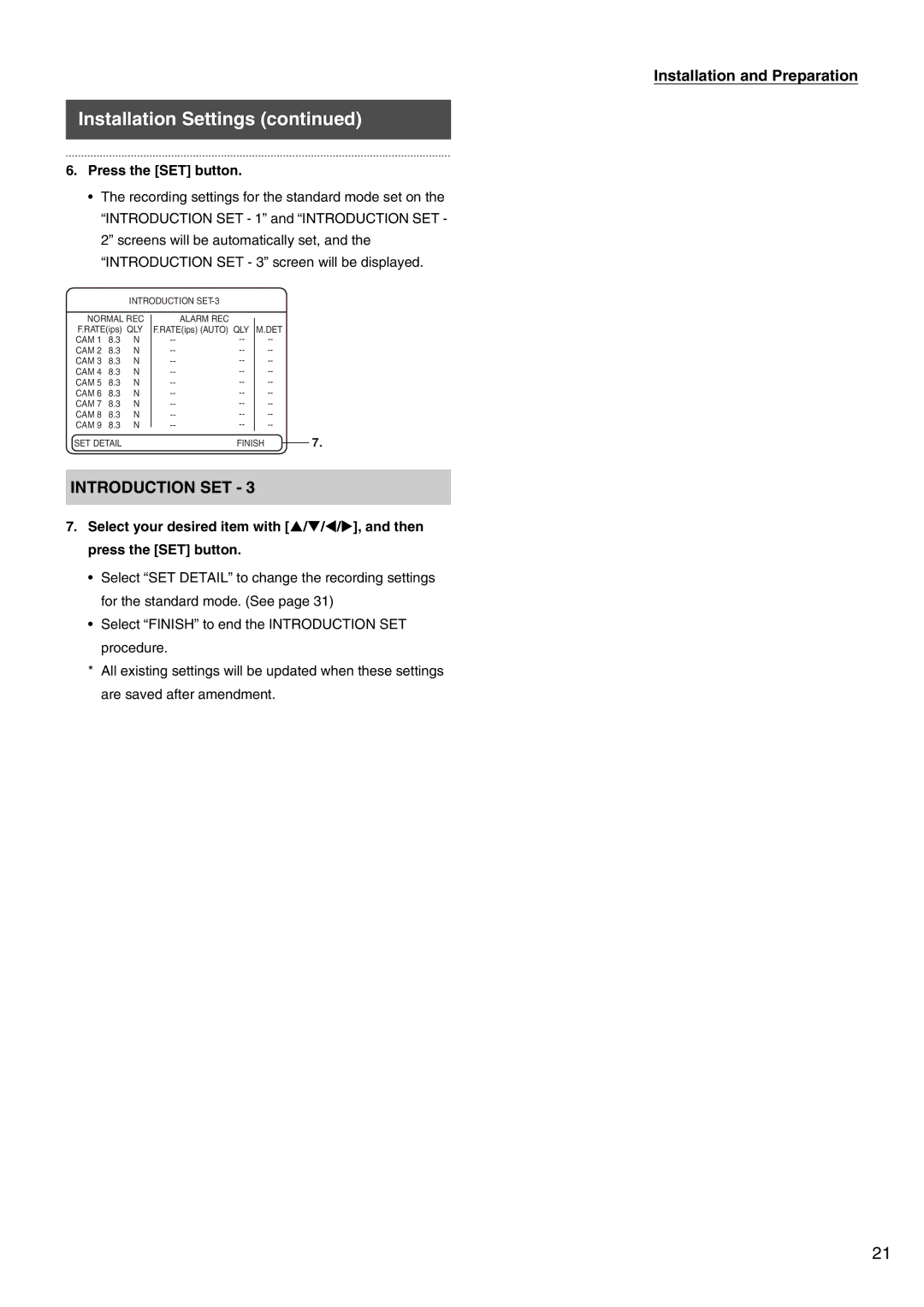 JVC VR-509E instruction manual Introduction SET-3 