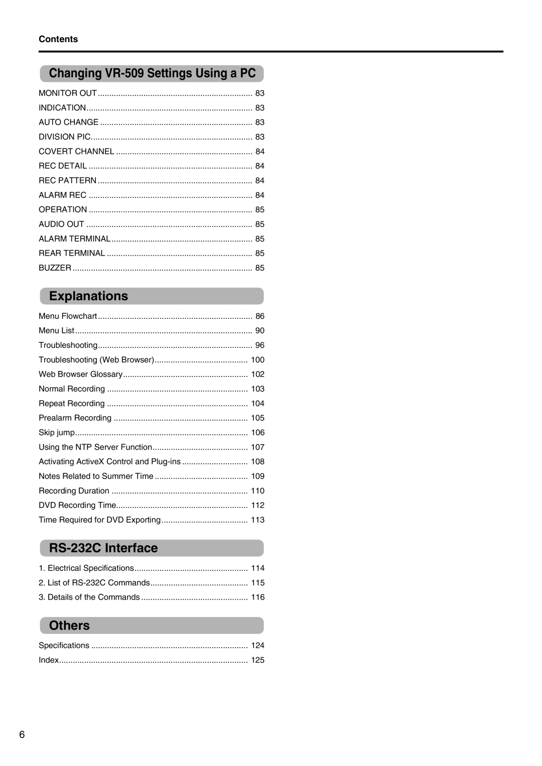 JVC VR-509E Web Browser Glossary, Normal Recording, Repeat Recording, Prealarm Recording, Skip jump, Recording Duration 