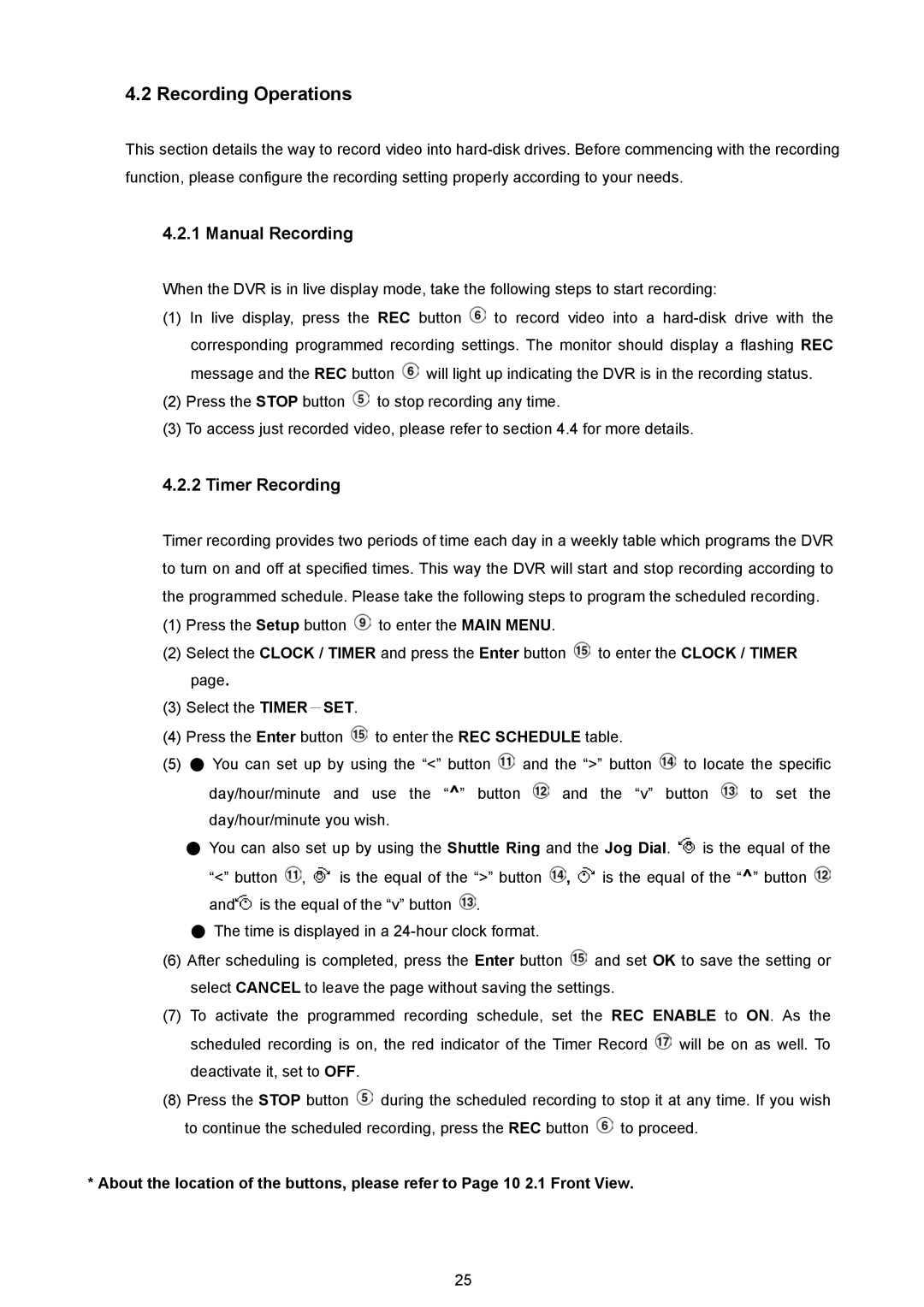 JVC VR 601 instruction manual Recording Operations, Manual Recording, Timer Recording 