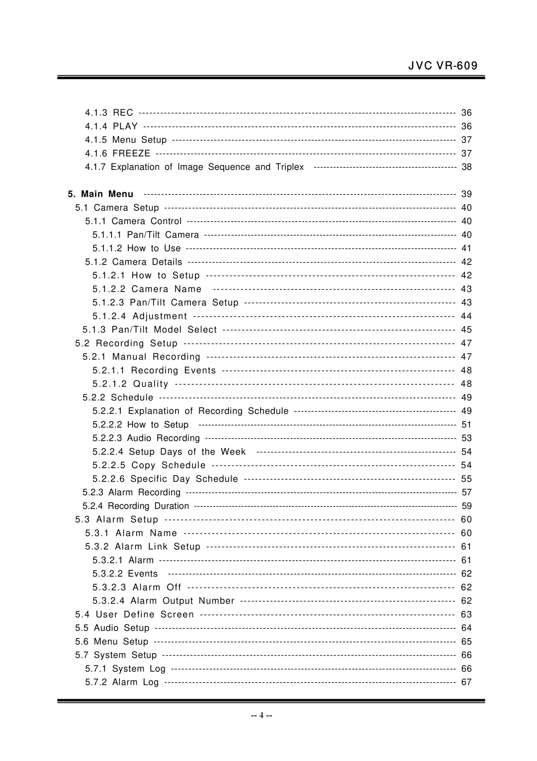 JVC manual JVC VR-609 