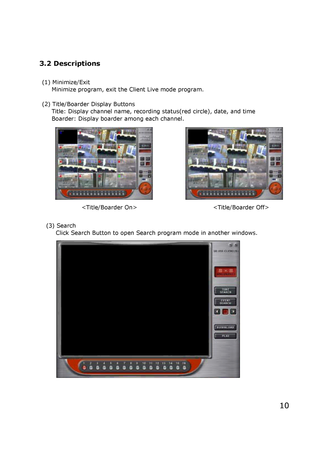 JVC VR-616 manual Descriptions 