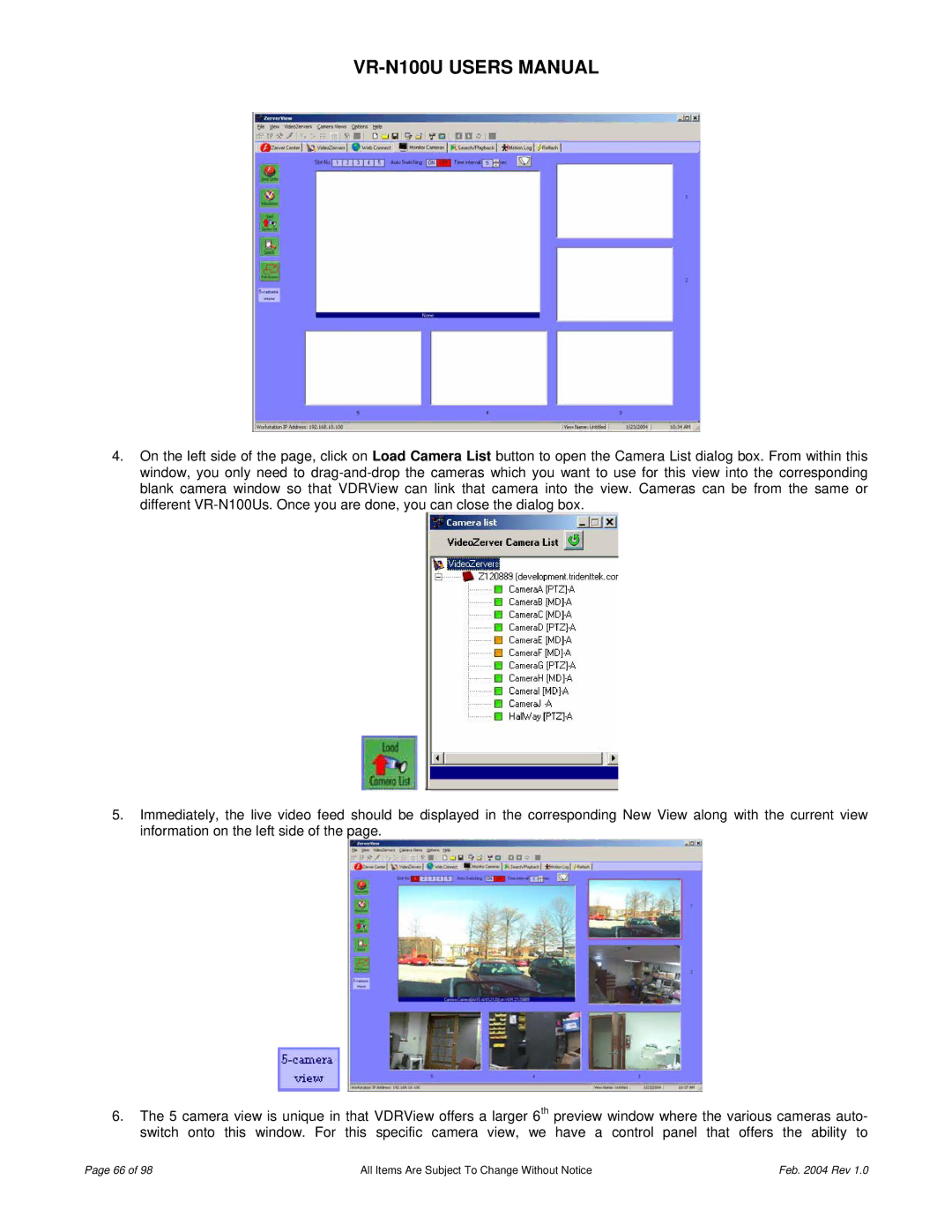 JVC VR-N100U user manual All Items Are Subject To Change Without Notice Feb Rev 