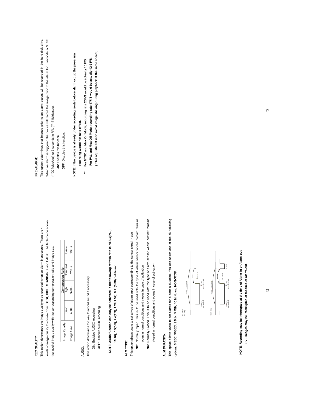 JVC VR601 instruction manual PRE- Alarm 