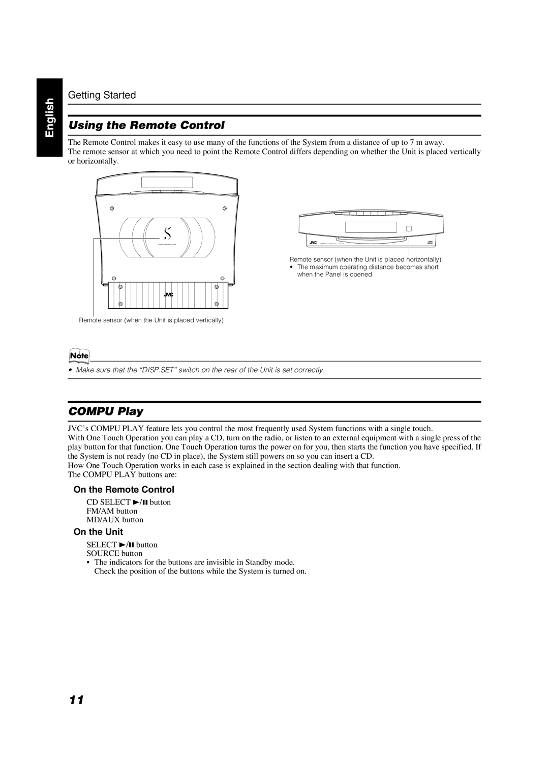 JVC VS-DT68V, VS-DT88V manual Using the Remote Control, Compu Play, On the Remote Control, On the Unit 