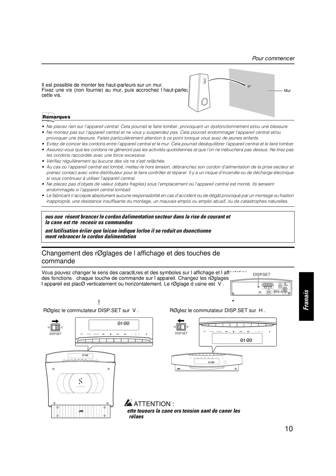 JVC VS-DT9R, VS-DT6R, VS-DT7R manual Exemple de montage haut-parleurs SP-VSDT6 uniquement, Cette vis 