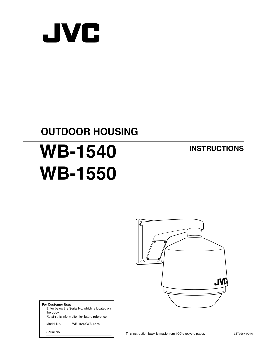 JVC manual WB-1540 WB-1550 