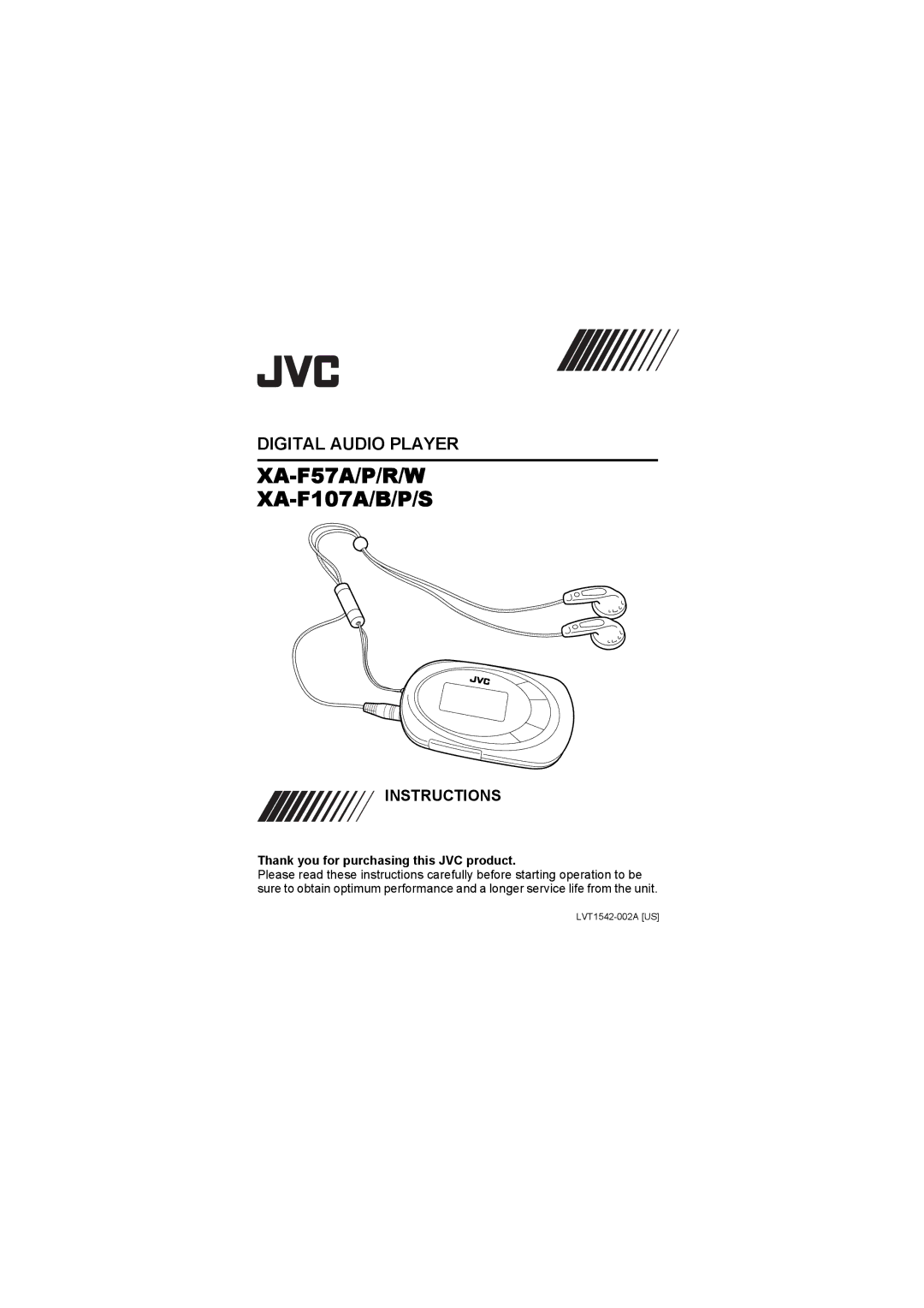 JVC XA-F107A manual XA-F57A/P/R/W 